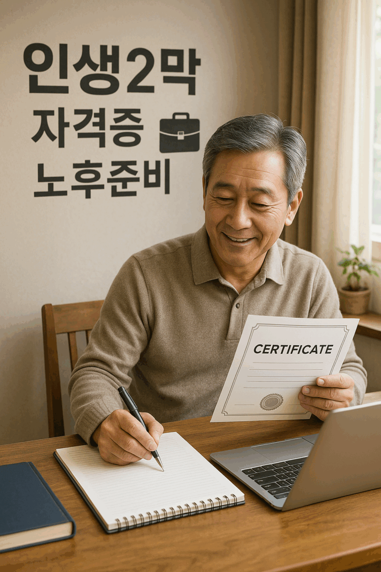 ✨제2의 인생, 지금이 시작입니다! 중장년층에게 가장 핫한 취업 유망 자격증 & 성공 전략 가이드 🚀